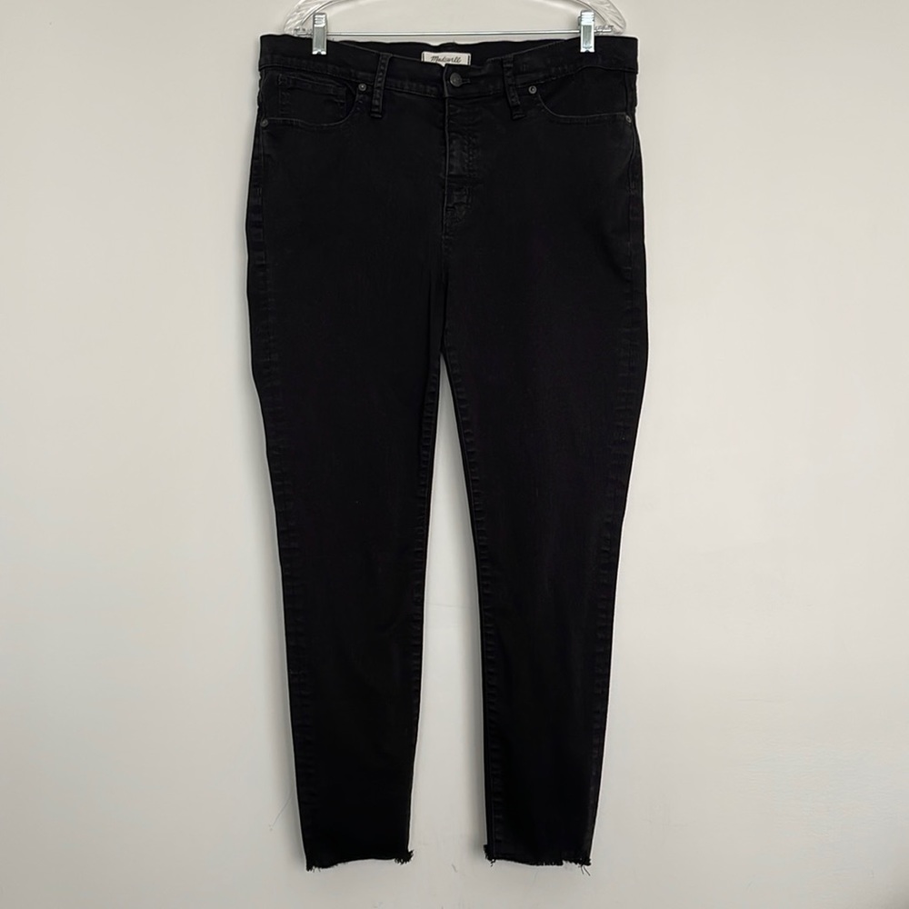Madewell 9”High-Rise Skinny Jeans Black Size 34